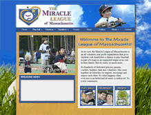 Tablet Screenshot of miracleleagueofma.com